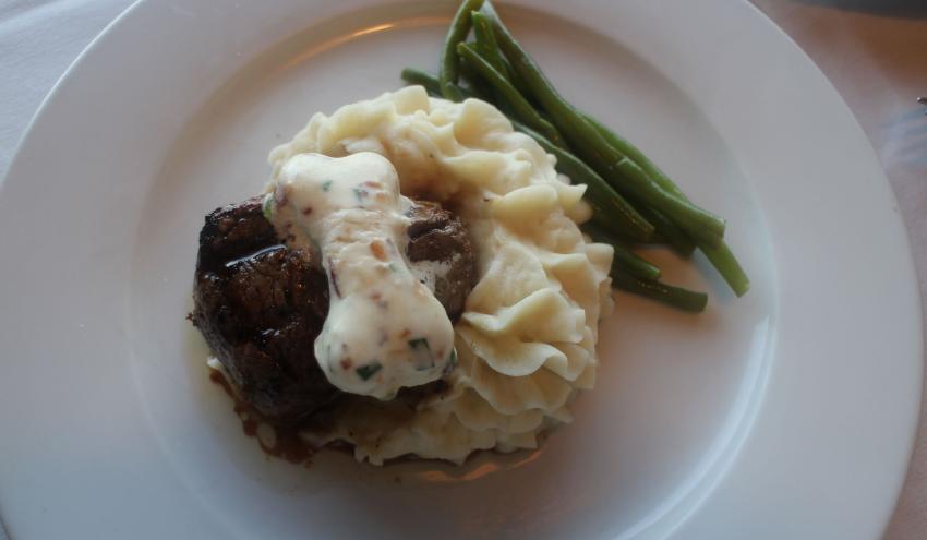 Filet Mignon with Bacon Blue Cheese Butter